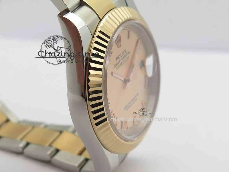 DateJust II 41mm SS RG BP Maker Best Edition RG Roman Dial On SS RG Bracelet SA3136