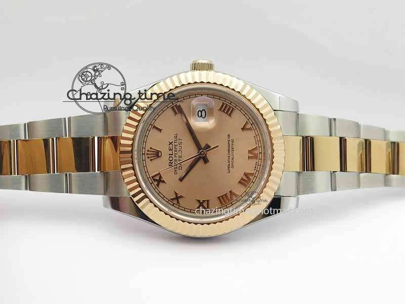 DateJust II 41mm SS RG BP Maker Best Edition RG Roman Dial On SS RG Bracelet SA3136