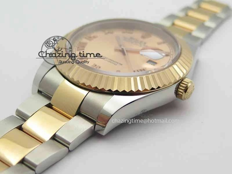 DateJust II 41mm SS RG BP Maker Best Edition RG Roman Dial On SS RG Bracelet SA3136