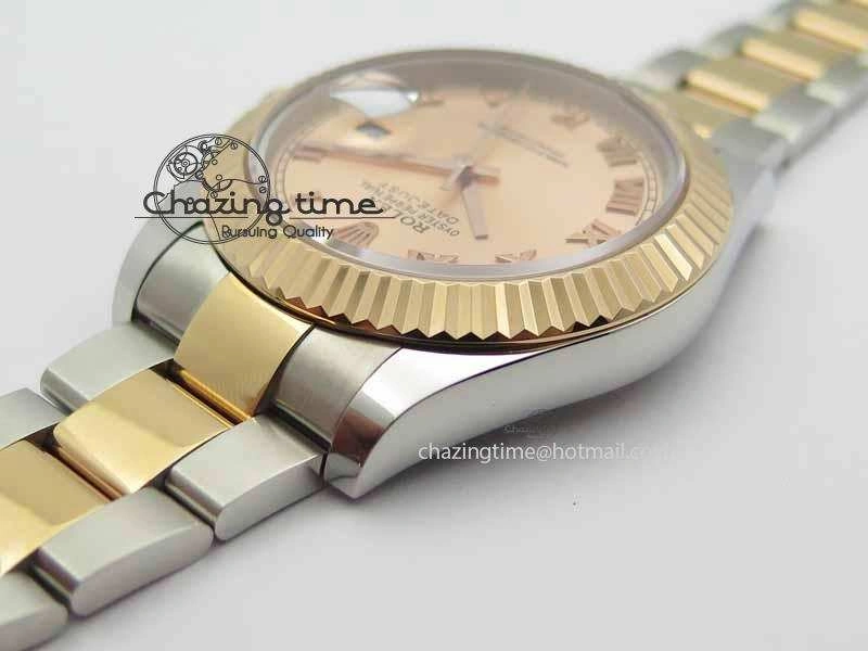 DateJust II 41mm SS RG BP Maker Best Edition RG Roman Dial On SS RG Bracelet SA3136