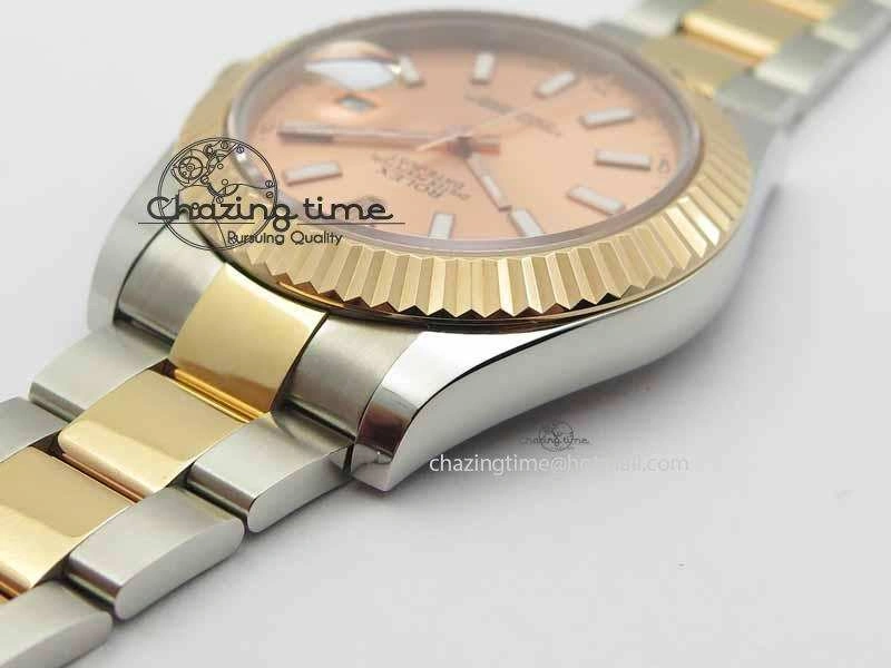 DateJust II 41mm SS RG BP Maker Best Edition Rose Gold Sticks Dial On SS RG Bracelet SA3136