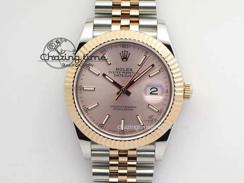 DateJust II 41mm SS RG BP Maker Best Edition Silver Gray Dial On New Version Jubilee Bracelet A2813