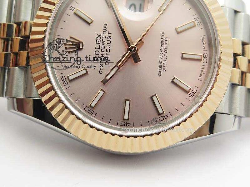 DateJust II 41mm SS RG BP Maker Best Edition Silver Gray Dial On New Version Jubilee Bracelet A2813