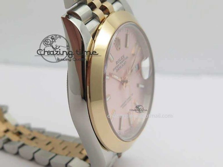 DateJust II 41mm SS RG BP Maker Best Edition Silver Gray Sticks Dial On New Version Jubilee Bracelet A2813