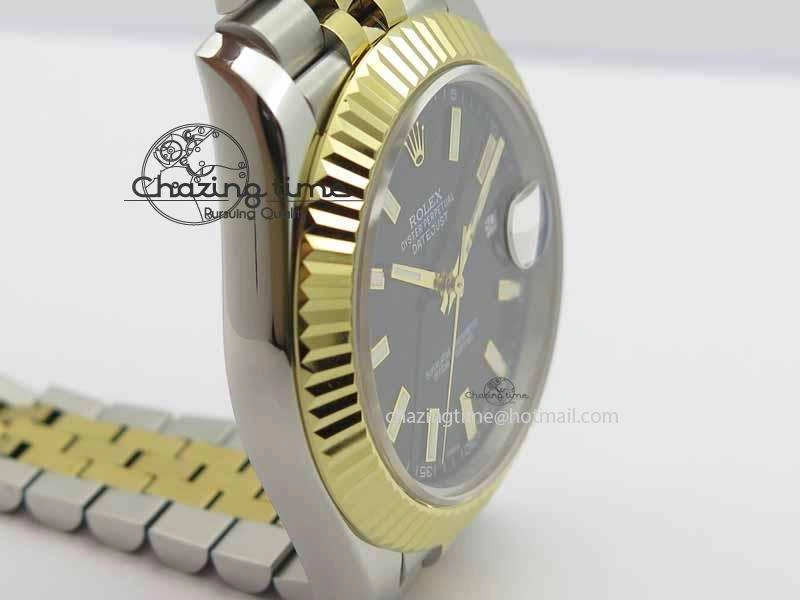 DateJust II 41mm SS YG BP Maker Best Edition Black Dial On Jubilee Bracelet A2813