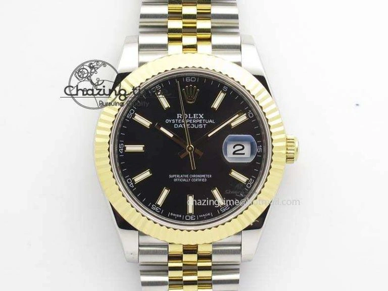 DateJust II 41mm SS YG BP Maker Best Edition Black Dial On New Version Jubilee Bracelet A2813