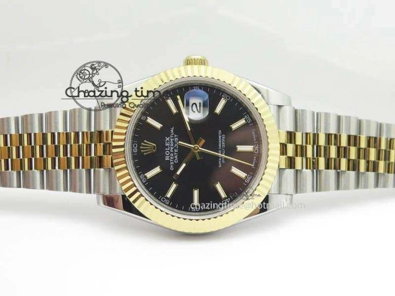 DateJust II 41mm SS YG BP Maker Best Edition Black Dial On New Version Jubilee Bracelet A2813