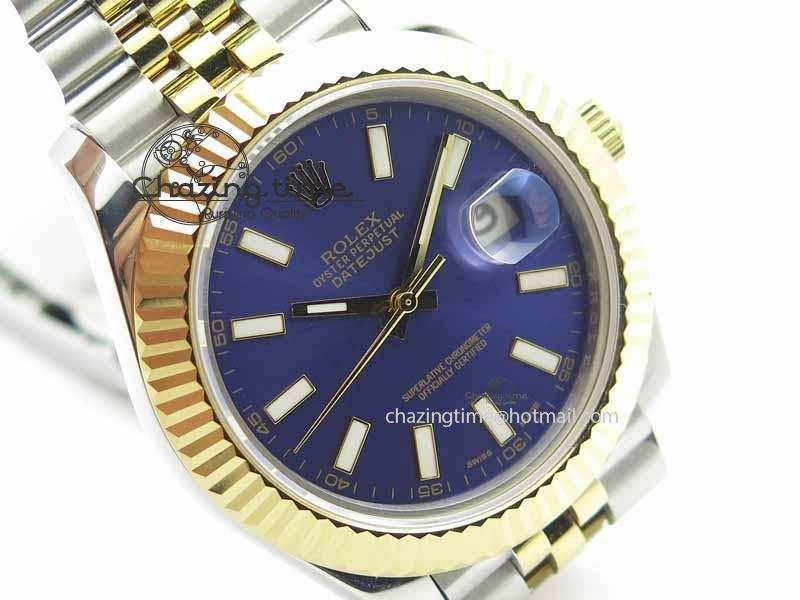 DateJust II 41mm SS YG BP Maker Best Edition Blue Dial On Jubilee Bracelet A2813