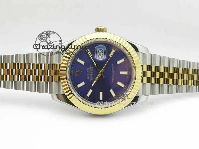 DateJust II 41mm SS YG BP Maker Best Edition Blue Dial On Jubilee Bracelet A2813