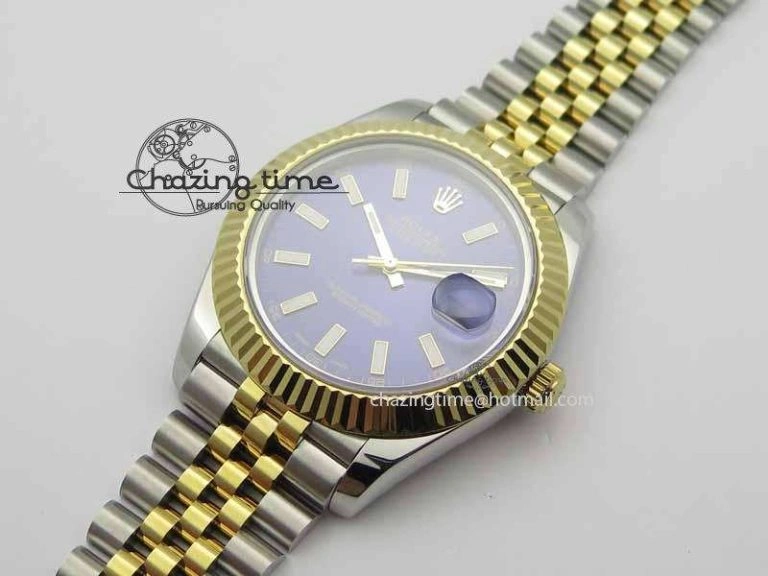 DateJust II 41mm SS YG BP Maker Best Edition Blue Dial On Jubilee Bracelet A2813