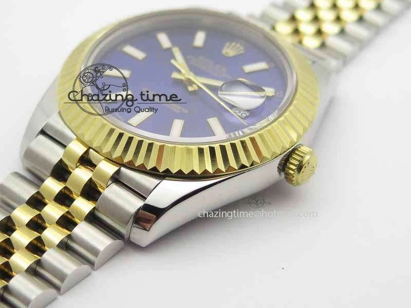 DateJust II 41mm SS YG BP Maker Best Edition Blue Dial On Jubilee Bracelet A2813