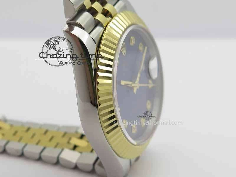 DateJust II 41mm SS YG BP Maker Best Edition Blue Diam Dial On Jubilee Bracelet A2813