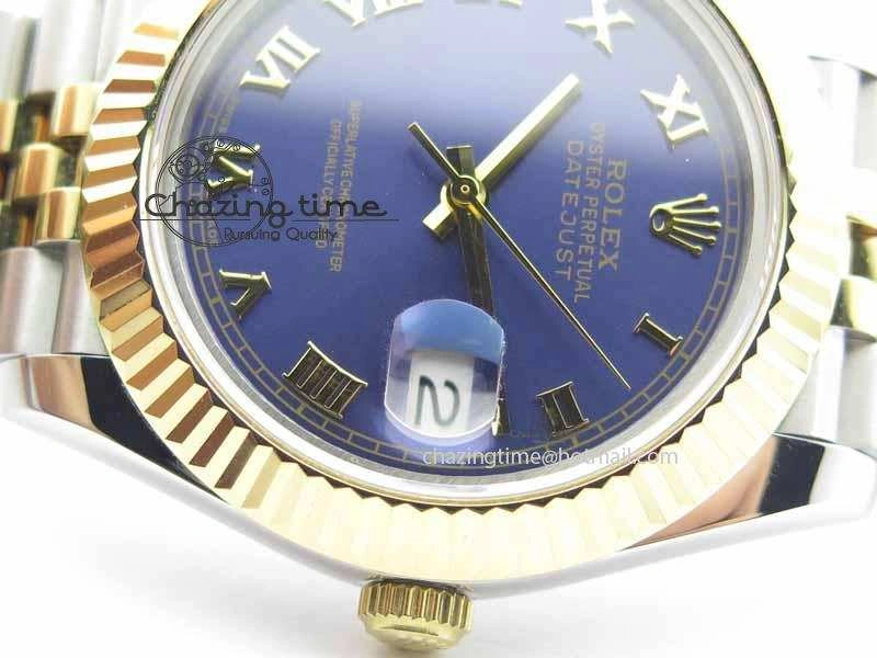 DateJust II 41mm SS YG BP Maker Best Edition Blue Roman Dial On Jubilee Bracelet A2813