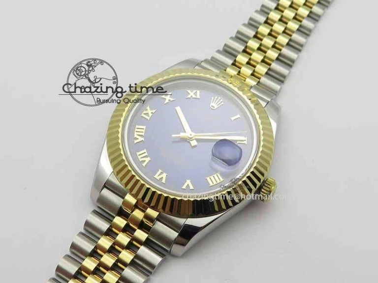DateJust II 41mm SS YG BP Maker Best Edition Blue Roman Dial On Jubilee Bracelet A2813
