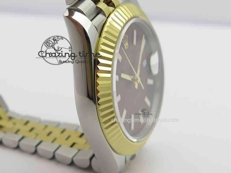 DateJust II 41mm SS YG BP Maker Best Edition Brown Dial On Jubilee Bracelet A2813