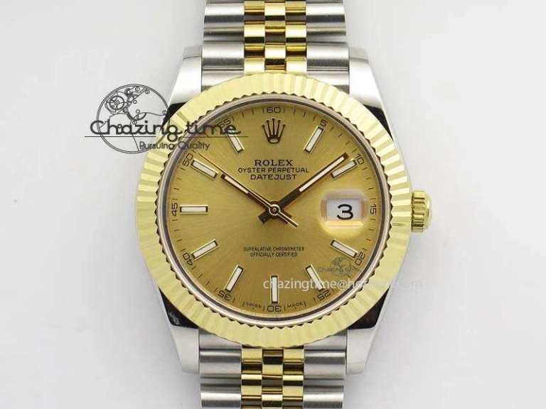DateJust II 41mm SS YG BP Maker Best Edition Gold Dial On New Version Jubilee Bracelet A2813