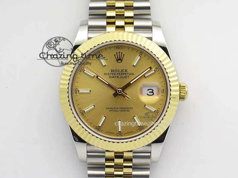 DateJust II 41mm SS YG BP Maker Best Edition Gold Dial On New Version Jubilee Bracelet A2813