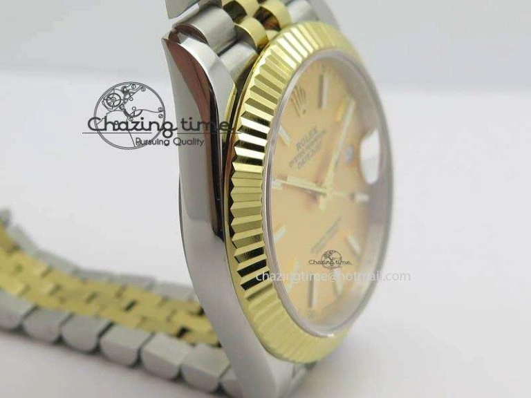 DateJust II 41mm SS YG BP Maker Best Edition Gold Dial On New Version Jubilee Bracelet A2813