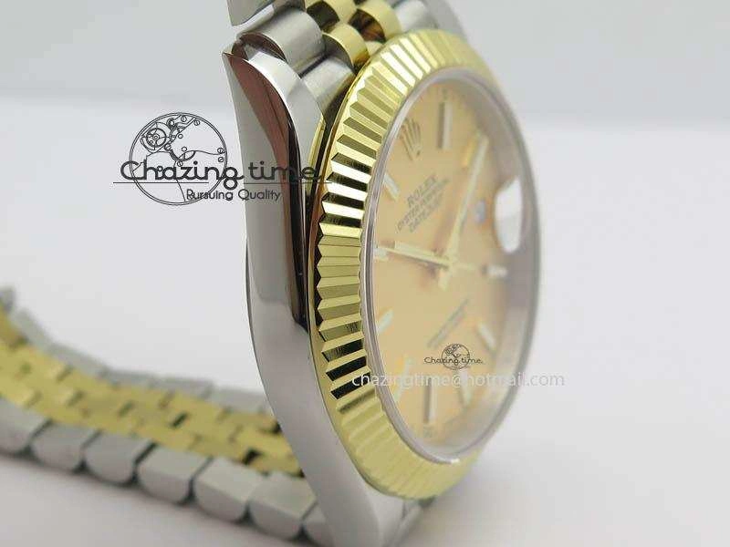 DateJust II 41mm SS YG BP Maker Best Edition Gold Dial On New Version Jubilee Bracelet A2813