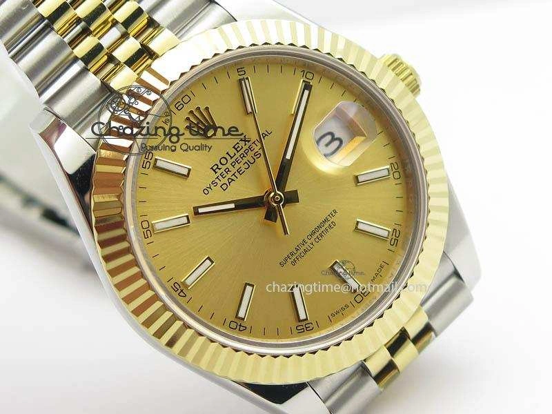 DateJust II 41mm SS YG BP Maker Best Edition Gold Dial On New Version Jubilee Bracelet A2813