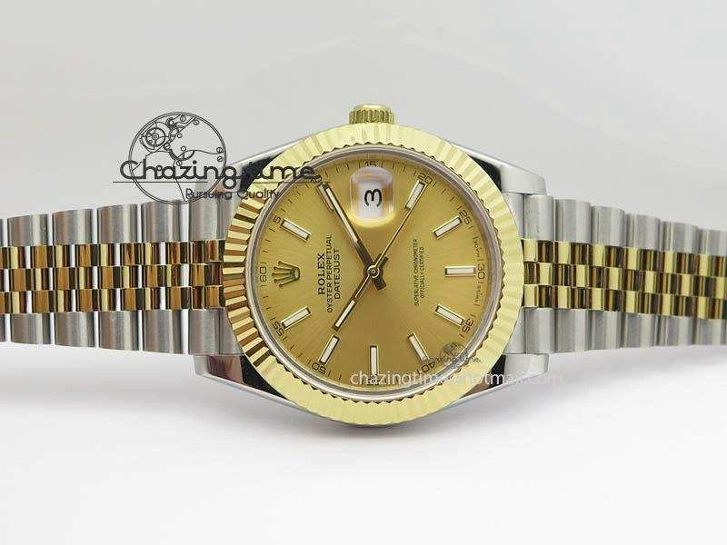 DateJust II 41mm SS YG BP Maker Best Edition Gold Dial On New Version Jubilee Bracelet A2813