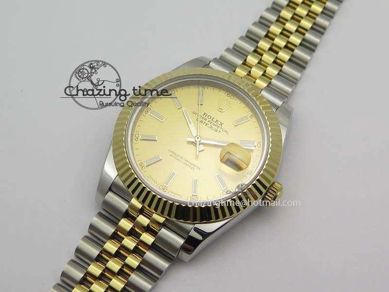 DateJust II 41mm SS YG BP Maker Best Edition Gold Dial On New Version Jubilee Bracelet A2813