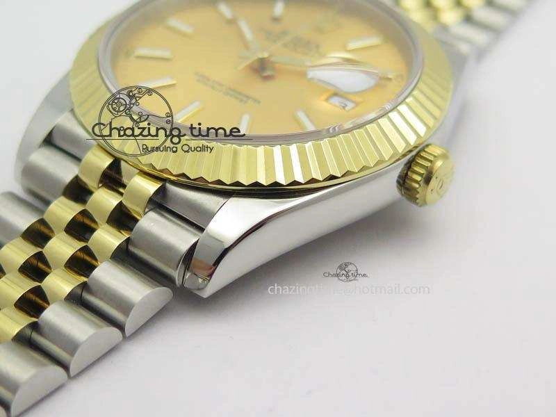 DateJust II 41mm SS YG BP Maker Best Edition Gold Dial On New Version Jubilee Bracelet A2813