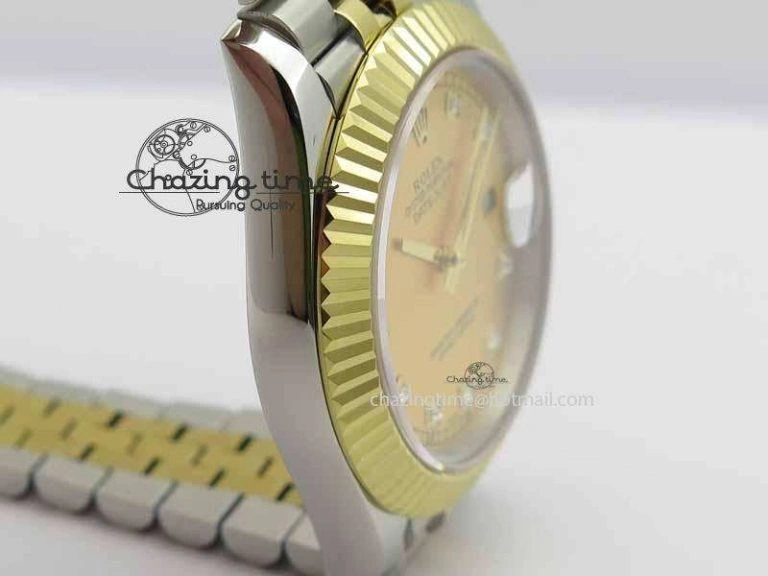 DateJust II 41mm SS YG BP Maker Best Edition Gold Diam Dial On Jubilee Bracelet A2813