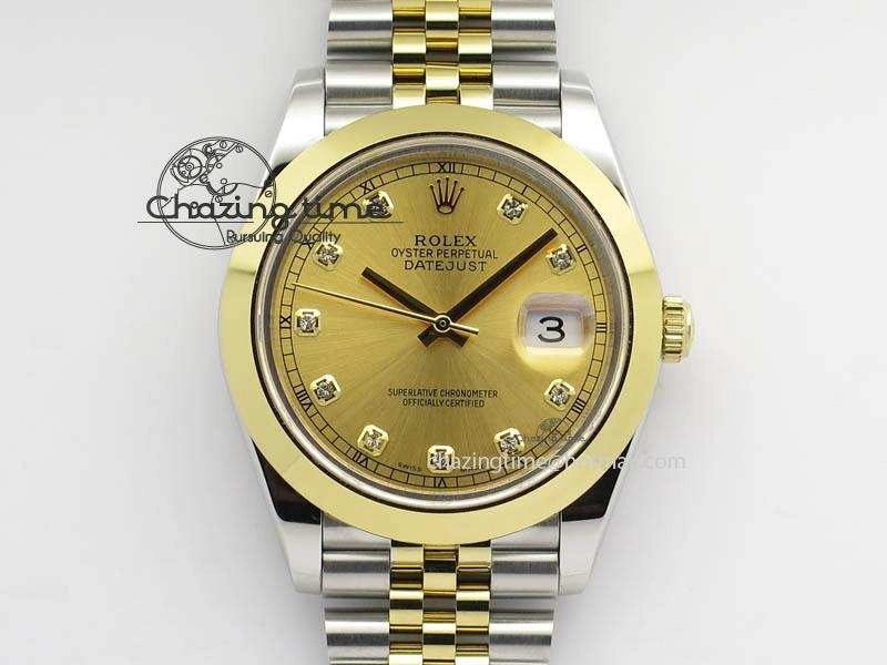 DateJust II 41mm SS YG BP Maker Best Edition Gold Diam Dial On New Version Jubilee Bracelet A2813