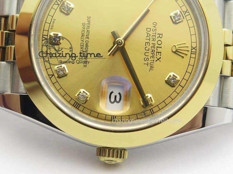 DateJust II 41mm SS YG BP Maker Best Edition Gold Diam Dial On New Version Jubilee Bracelet A2813