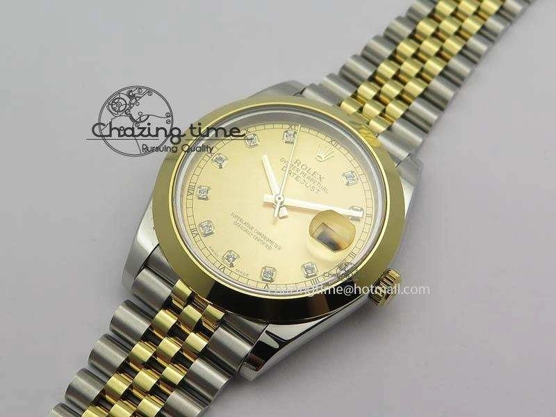 DateJust II 41mm SS YG BP Maker Best Edition Gold Diam Dial On New Version Jubilee Bracelet A2813
