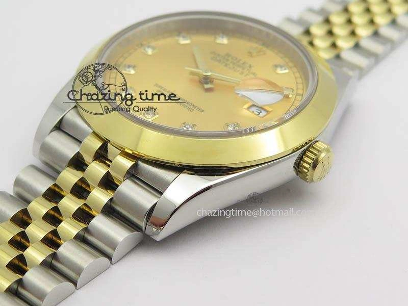 DateJust II 41mm SS YG BP Maker Best Edition Gold Diam Dial On New Version Jubilee Bracelet A2813