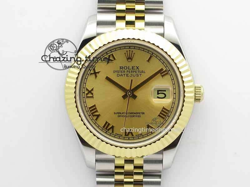 DateJust II 41mm SS YG BP Maker Best Edition Gold Roman Dial On Jubilee Bracelet A2813