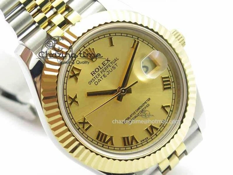 DateJust II 41mm SS YG BP Maker Best Edition Gold Roman Dial On Jubilee Bracelet A2813