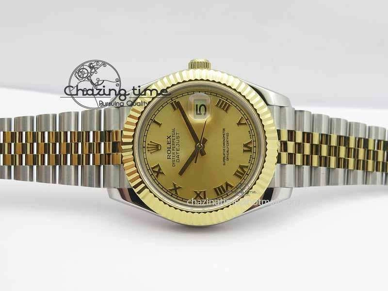 DateJust II 41mm SS YG BP Maker Best Edition Gold Roman Dial On Jubilee Bracelet A2813