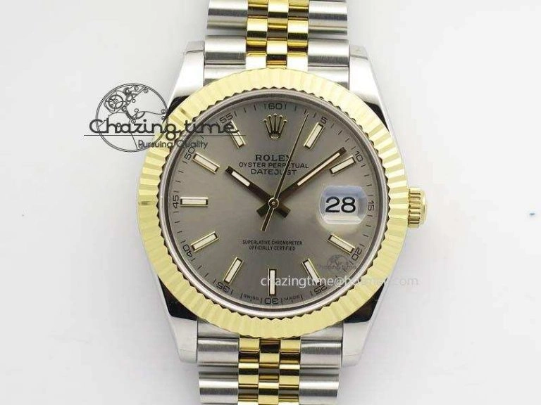 DateJust II 41mm SS YG BP Maker Best Edition Gray Dial On New Version Jubilee Bracelet A2813