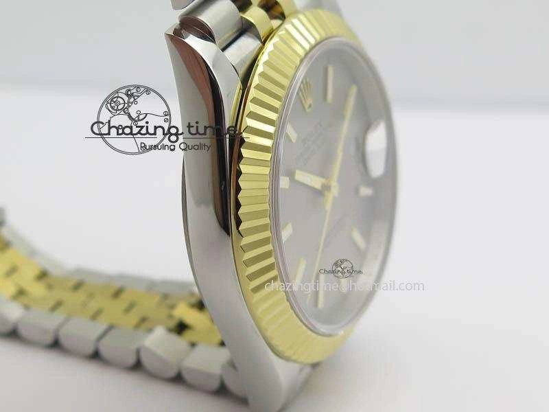 DateJust II 41mm SS YG BP Maker Best Edition Gray Dial On New Version Jubilee Bracelet A2813
