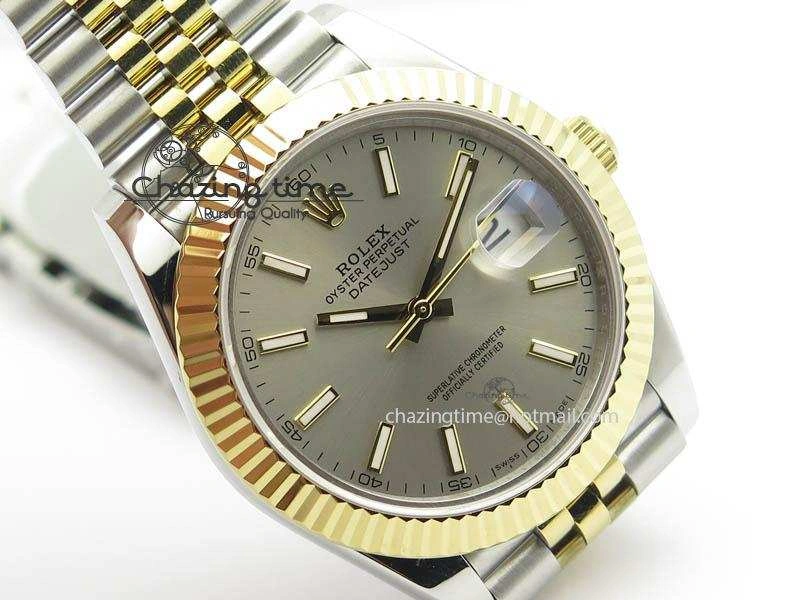 DateJust II 41mm SS YG BP Maker Best Edition Gray Dial On New Version Jubilee Bracelet A2813