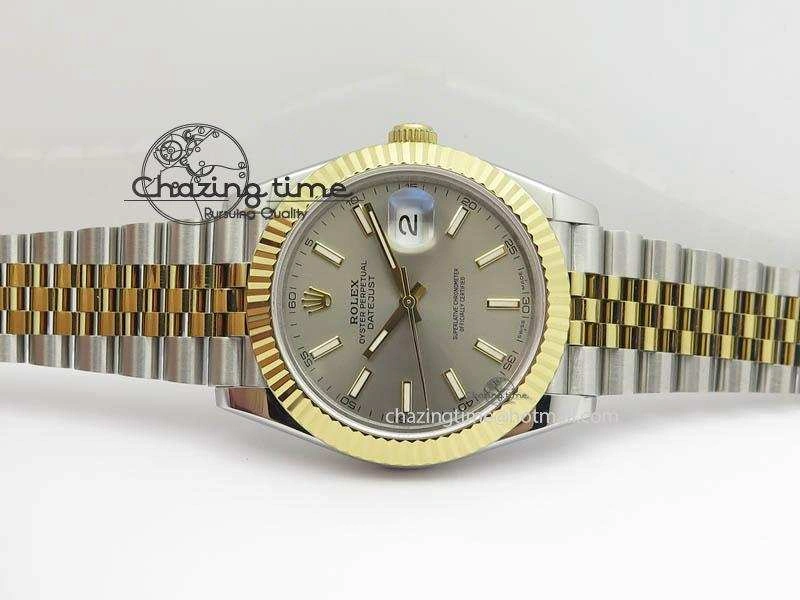 DateJust II 41mm SS YG BP Maker Best Edition Gray Dial On New Version Jubilee Bracelet A2813
