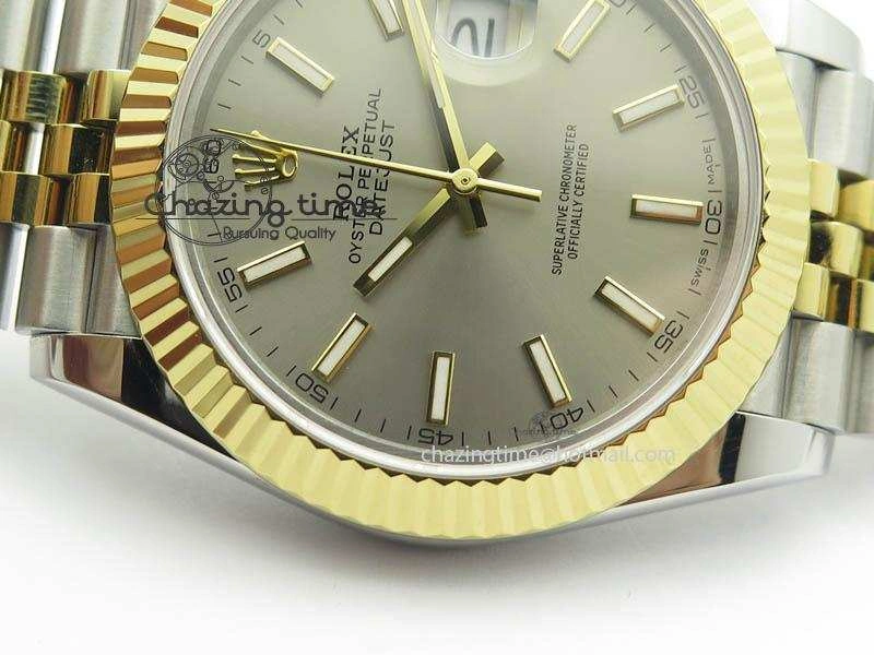 DateJust II 41mm SS YG BP Maker Best Edition Gray Dial On New Version Jubilee Bracelet A2813