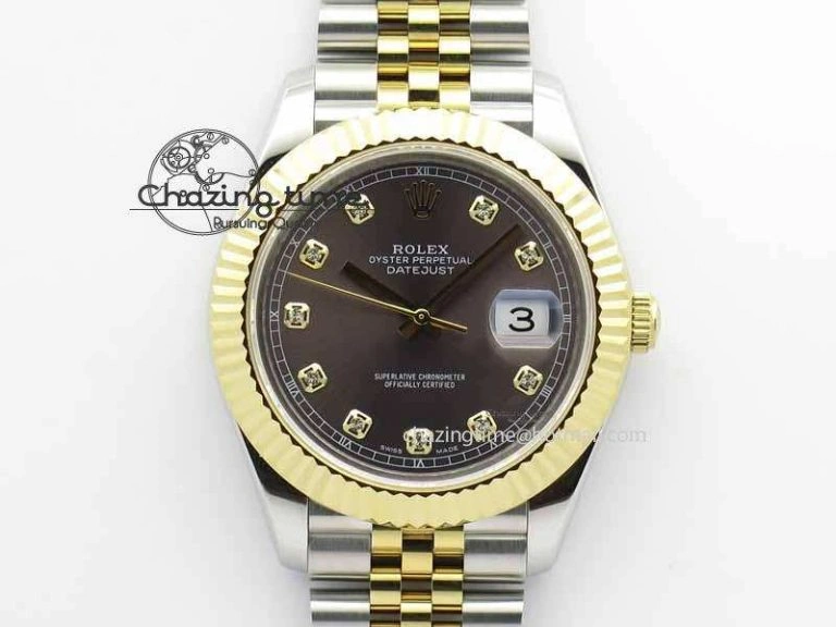 DateJust II 41mm SS YG BP Maker Best Edition Gray Diam Dial On Jubilee Bracelet A2813