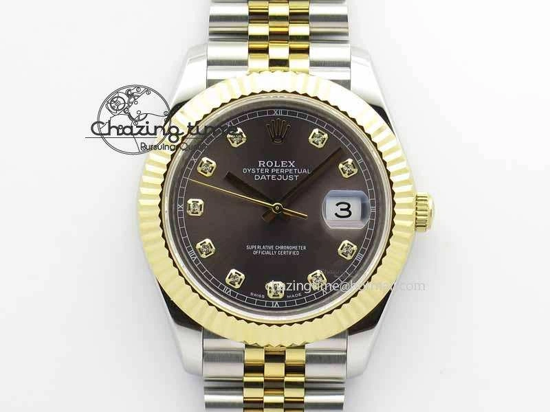DateJust II 41mm SS YG BP Maker Best Edition Gray Diam Dial On Jubilee Bracelet A2813