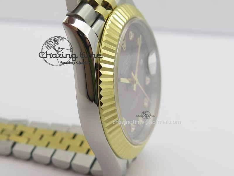 DateJust II 41mm SS YG BP Maker Best Edition Gray Diam Dial On Jubilee Bracelet A2813