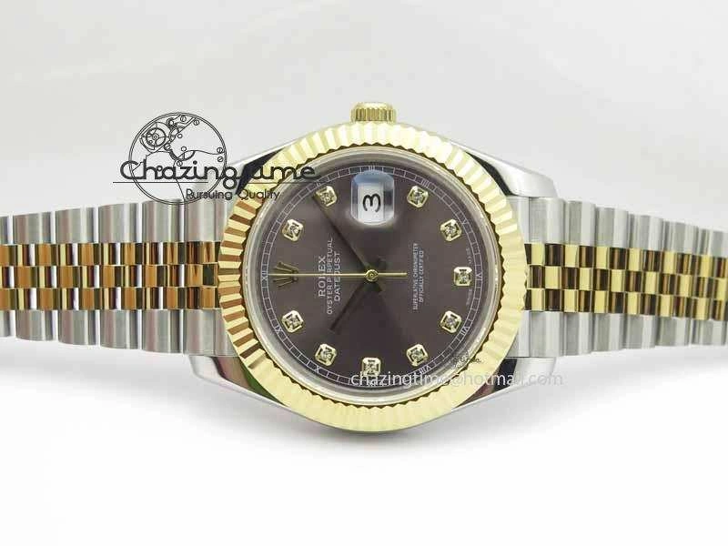 DateJust II 41mm SS YG BP Maker Best Edition Gray Diam Dial On Jubilee Bracelet A2813