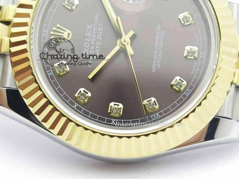 DateJust II 41mm SS YG BP Maker Best Edition Gray Diam Dial On Jubilee Bracelet A2813