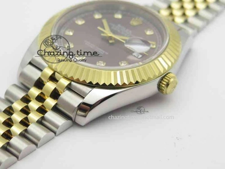 DateJust II 41mm SS YG BP Maker Best Edition Gray Diam Dial On Jubilee Bracelet A2813