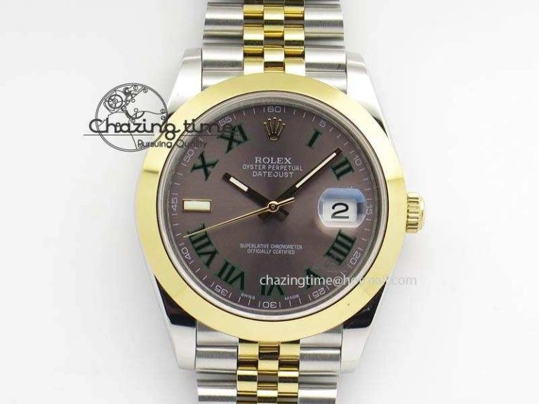 DateJust II 41mm SS YG BP Maker Best Edition Gray Roman Dial On New Version Jubilee Bracelet A2813