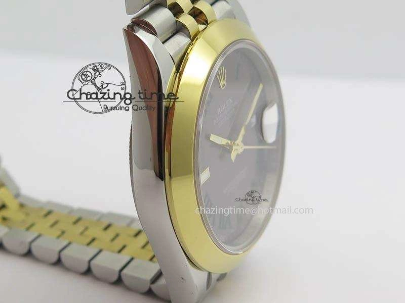DateJust II 41mm SS YG BP Maker Best Edition Gray Roman Dial On New Version Jubilee Bracelet A2813