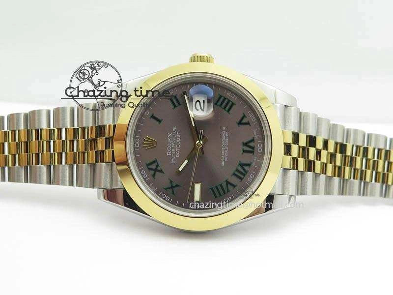 DateJust II 41mm SS YG BP Maker Best Edition Gray Roman Dial On New Version Jubilee Bracelet A2813