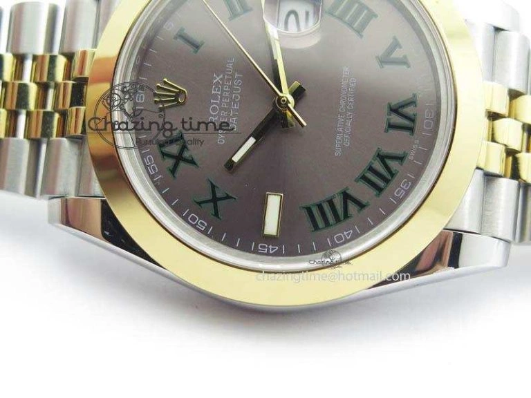 DateJust II 41mm SS YG BP Maker Best Edition Gray Roman Dial On New Version Jubilee Bracelet A2813